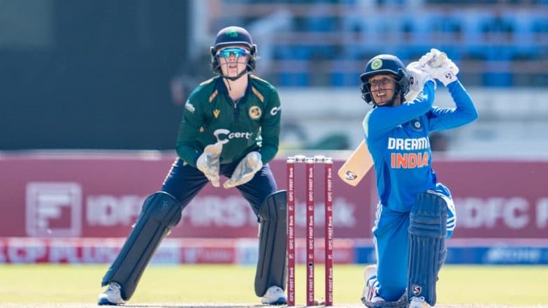 Jemimah Rodrigues Slams Her Maiden ODI Century, Achieves Landmark During IND-W vs IRE-W 2nd ODI 2025 in Rajkot (Watch Video)