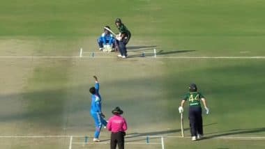 Deepti Sharma Castles Sarah Forbes in Her 100th ODI Match During IND-W vs IRE-W 2nd ODI 2025 (Watch Video)