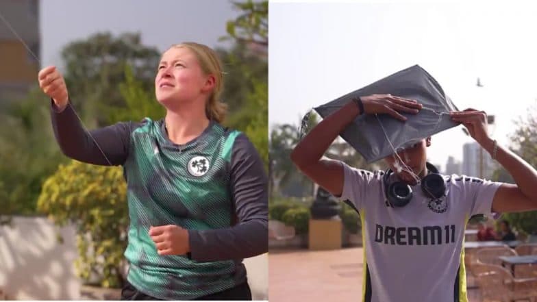 India, Ireland Women's Team Cricketers Fly Kites Together As They Celebrate Makar Sankranti 2025 Ahead of IND-W vs IRE-W 3rd ODI 2025 (Watch Video)