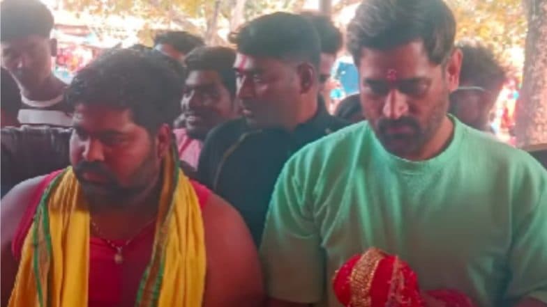 MS Dhoni Visits Deori Maa Temple In Ranchi Ahead Of IPL 2025, Video Goes Viral