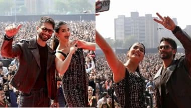 ‘Deva’: Shahid Kapoor and Pooja Hegde Promote Their Movie in Style at Delhi’s Sharda University (Watch Videos)