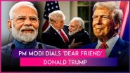 PM Narendra Modi Dials US President Donald Trump, Discusses West Asia & Ukraine Situation; White House Describes Phone Call &lsquo;Productive&rsquo;
