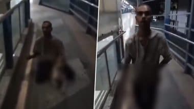 Mumbai: Man Caught on Camera Attempting Sex Assault on Dog on Footover Bridge, Disturbing Video Surfaces