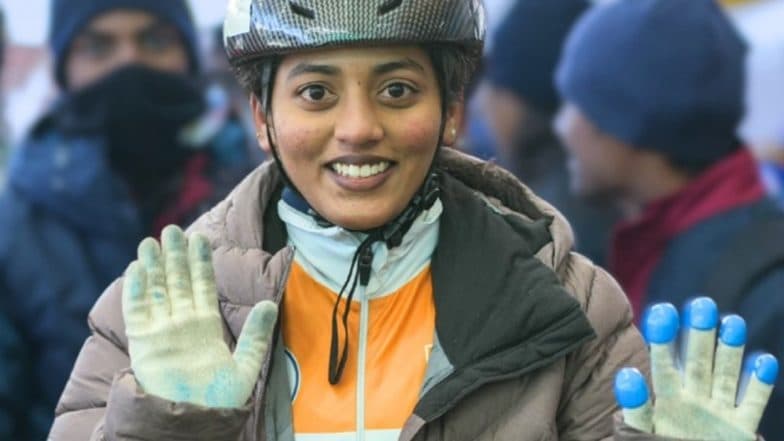 Telangana's Nayana Sri Talluri Wins Gold Medal in Women's 500 Metre Ice Skating Event at Khelo India Winter Games 2025