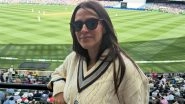 &lsquo;Different Kind of Warmth&rsquo;: Neha Dhupia Pays Tribute to Late Father-in-Law Bishan Singh Bedi by Wearing His Test Cricket Sweater During IND vs AUS Match in Australia (See Pics)