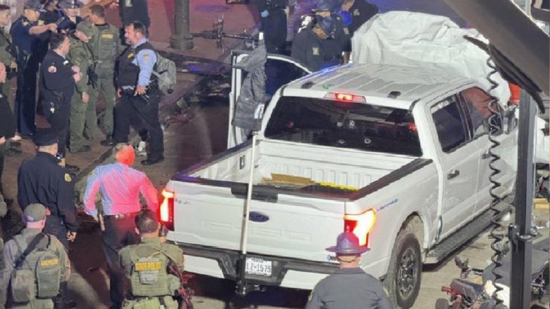 New Orleans Terror Attack: FBI Says ‘Pickup Truck Driver Shamsud-Din Jabbar, Responsible for Deadly Rampage on Bourbon Street, Acted Alone’