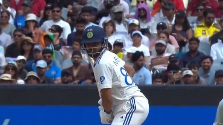 Nitish Kumar Reddy Wicket Video: Watch Scott Boland Dismiss Young India All-Rounder for Golden Duck During IND vs AUS 5th Test 2024-25