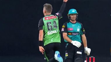 Peter Siddle Castles Nathan McSweeney With Stunning Yorker During Brisbane Heat vs Melbourne Stars BBL 2024–25 Clash at Gabba, Video Goes Viral