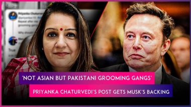 Priyanka Chaturvedi Slams ‘Asian’ Label for ‘Pakistani Grooming Gangs’, Elon Musk Agrees With Her