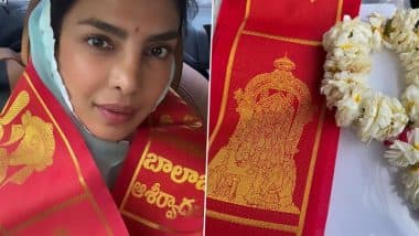 ‘New Chapter Begins’: Priyanka Chopra Seeks Blessings at Chilkur Balaji Temple Amid Rumours of Collaboration With SS Rajamouli (See Pics)