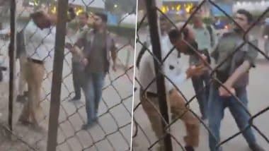 Pune: Drunk Man Abuses and Slaps On-Duty Traffic Police Officer in Magarpatta, Locals Come to Cop's Rescue (Watch Video)