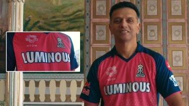 Rajasthan Royals Jersey for IPL 2025 Revealed, Design Inspired by Vijay Stambh (See Pic and Video)