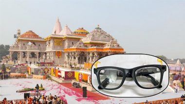 Security Scare at Ram Mandir Due to Ray-Ban Meta Wayfarer Smart Glasses, Man Arrested While Trying To Click Photos on Ayodhya Temple Premises With Camera Hidden in Specs