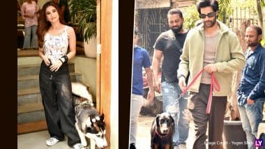 Rasha Thadani and Aaman Devgan Bring Their Pets Along for Mumbai Promotions of ‘Azaad’ (See Pics)