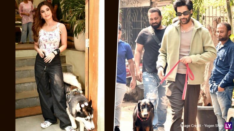 Rasha Thadani and Aaman Devgan Bring Their Pets Along for Mumbai Promotions of ‘Azaad’ (See Pics)