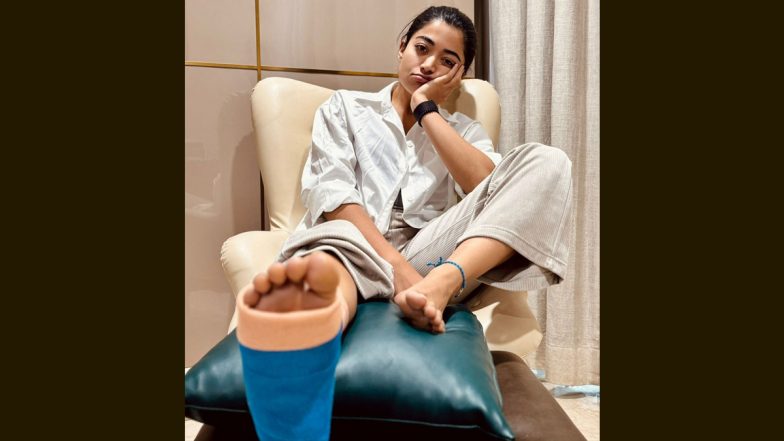 Rashmika Mandanna Gets Injured in Gym; Actress Shares Pics of Fractured Leg and Issues Apology to ‘Sikandar’, ‘Thama’ and ‘Kubera’ Directors