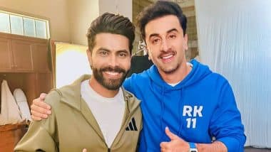 Ravindra Jadeja Meets Ranbir Kapoor, Team India All-Rounder Thanks Bollywood Superstar For His 'Acting Tips' As He Shares Pic On Instagram