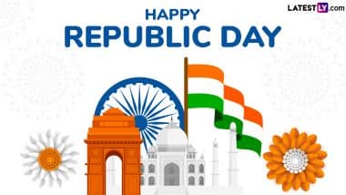 Happy Republic Day 2025 Wishes, Greetings, and HD Photos: Send Patriotic Quotes, Sayings, Wallpapers, Messages & GIFs to Your Loved Ones