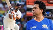 Sachin Tendulkar Heaps Praise on Rishabh Pant for His Strike Rate After Indian Wicketkeeper-Batsman Smashes 61 Runs Off 33 Balls in IND vs AUS 5th Test 2024–25 (See Post)