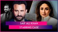 Saif Ali Khan Stabbing Incident: Kareena Kapoor Khan Deletes Post Calling Out Paps; Fingerprints of Accused Collected