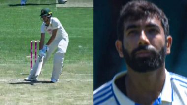 Sam Konstas Plays Reverse Ramp Shot To Hit Jasprit Bumrah for a Four During IND vs AUS 5th Test 2024–25 (Watch Video)