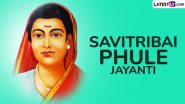 Savitribai Phule Jayanti 2025 Messages and Mahila Shikshan Din HD Images for Free Download Online: Celebrate Birth Anniversary of Savitribai Phule With Quotes and Wallpapers