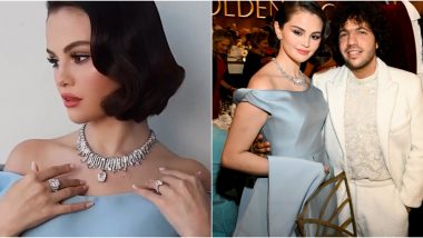 Golden Globes 2025 Fashion Moment: Selena Gomez Channels Old Hollywood Cinderella in Blue Prada Gown at the Award Ceremony (See Pics and Videos)