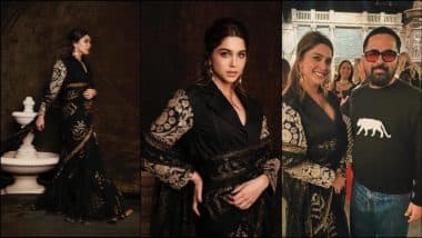 Sabyasachi's 25th Anniversary Fashion Show: Sharvari Is 'Beauty in Black' in a Stunning Saree With a Custom Upcycled Jacket (View Pics)