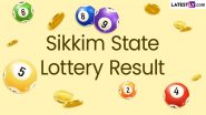 Sikkim State Lottery Result Today 6 PM Live: Dear Comet Tuesday Lottery Result of January 7 2025 Declared Online, Watch Lucky Draw Winners List