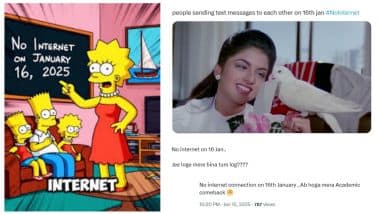 'No Internet on January 16' Funny Memes on 'The Simpsons' Wild Prediction Go Viral, Hilarious Reactions on 'Life Without Internet' Take Over X