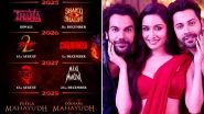 Shraddha Kapoor’s ‘Stree 3’ Release Date Locked; ‘Bhediya 2’, ‘Shakti Shalini' and Other Maddock Horror-Comedy Universe Films Slated for Release from 2025 to 2028