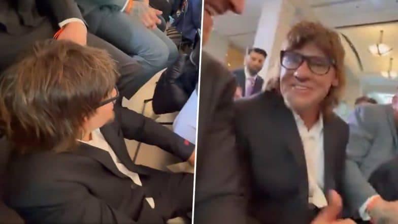 Theo Von Accidentally Falls Backward After Podcaster’s Chair Randomly Breaks During Donald Trump’s Inauguration, Video Goes Viral Online (Watch)