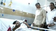 Tirupati Stampede: Andhra Pradesh CM Chandrababu Naidu Visits Injured in Hospital After Stampede at Lord Venkateswara Swamy Temple on Tirumala Hills (Watch Video)