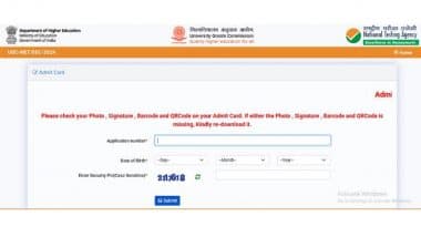 Admit Card for UGC NET 2024 Exam of January 15 and 16 Released at ugcnet.nta.ac.in