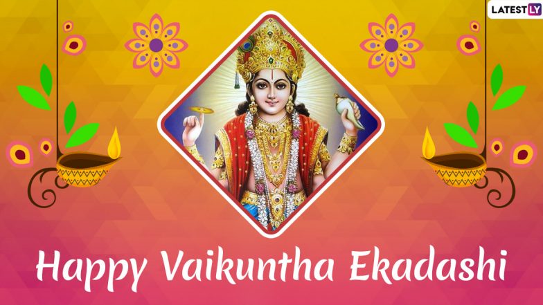 Vaikuntha Ekadashi 2025 Greetings: Share Mokshada Ekadashi Messages With Lord Vishnu HD Wallpapers, Images and Quotes to Celebrate the Day