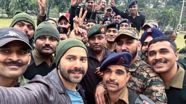 Varun Dhawan Celebrates Army Day 2025 by Posing With ‘Real Heroes of India’ As He Gears Up for ‘Border 2’ (See Photos)