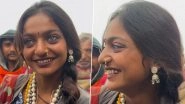 &lsquo;Maha Kumbh Ki Monalisa,&rsquo; Garland Seller Who Captivated the Internet With Her Dusky Skin Beauty Is Sent Back Home by Worried Father After Popularity Affects Sale (Watch Video)