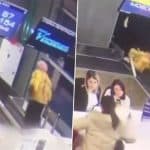 Russia: Elderly Woman Mistakenly Boards Luggage Conveyor Belt at Vladikavkaz Airport, Gets Dragged Into Hole Behind Check-In Area (Watch Video)