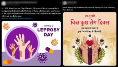 World Leprosy Day 2025 Messages: Netizens Share Quotes, Posts, Informative Videos, Images and Sayings To Raise Awareness About Hansen’s Disease