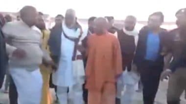 Maha Kumbh Mela 2025 Fire: Blaze at Mahakumbh Mela in Prayagraj Brought Under Control, Uttar Pradesh CM Yogi Adityanath Visits Site (Watch Videos)