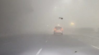 Delhi Weather Update: Dense Fog Shrouds National Capital As Cold Wave Grips City; Air Quality Remains in ‘Very Poor’ Category (Watch Video)