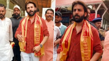 New Year 2025: Kartik Aaryan Seeks Blessings at Siddhivinayak Temple for a Successful Year Ahead (Watch Video)