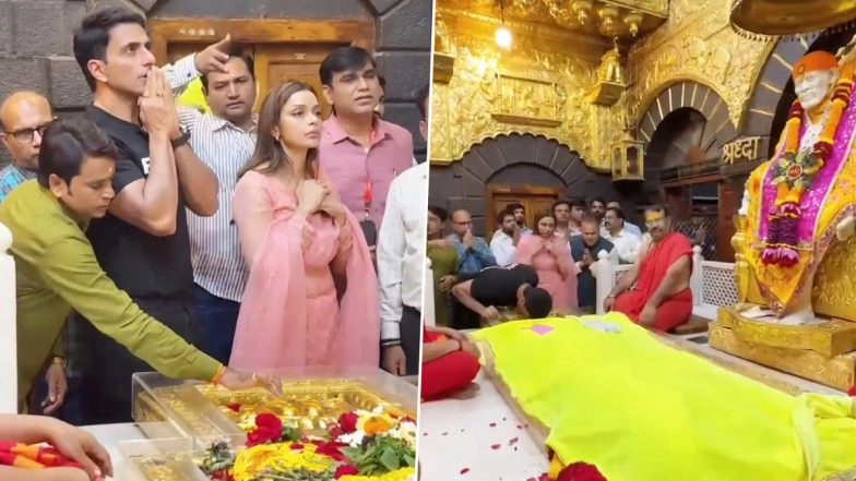 Sonu Sood Prays at Shirdi Temple Ahead of ‘Fateh’ Film Release, Shares Video on Social Media; Says ‘Sabki Fateh Ho’ – WATCH