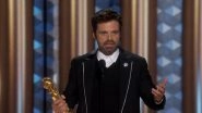 Golden Globe Awards 2025: Sebastian Stan Wins Best Actor for &lsquo;A Different Man&rsquo; and Dedicates His Victory to Stepfather, Says &lsquo;Thank You for Being a Real Man&rsquo; (Watch Video)
