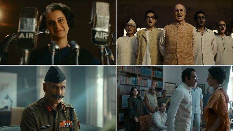 ‘Emergency’ Trailer 2: Kangana Ranaut Revisits Indira Gandhi’s Iconic ‘Indira Is India’ Declaration (Watch Video)