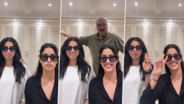 Janhvi Kapoor and Khushi Kapoor Groove to ‘Loveyapa’ Song in Fun Reel, While Boney Kapoor Adds a Hilarious Twist (Watch Video)