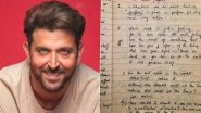 &lsquo;Kaho Na Pyaar Hai&rsquo; Clocks 25 Years: Hrithik Roshan Shares Personal Notes and Memories From His Debut Film (View Post)