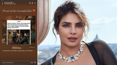 'Anuja': Priyanka Chopra Expresses Pride in Oscar-Shortlisted Film She Executive Produced