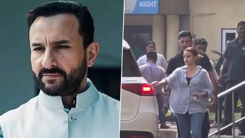 Saif Ali Khan Stabbing Case: Soha Ali Khan Visits Injured Brother at Lilavati Hospital in Mumbai (Watch Video)