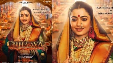 ‘Chhaava’: Rashmika Mandanna Unveils Her Stunning First Look As Maharani Yesubai in Vicky Kaushal Starrer (View Poster)